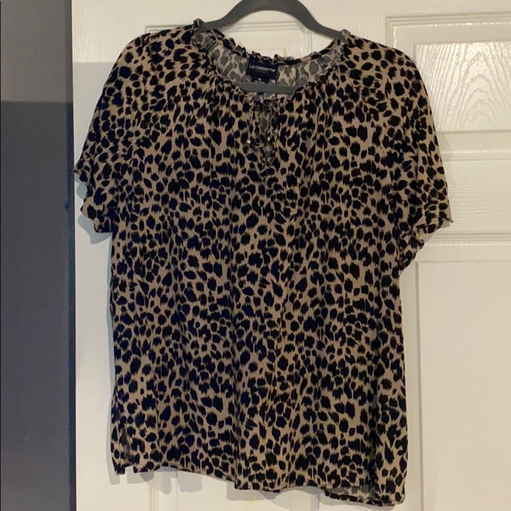 Leopard print shirt - short sleeve